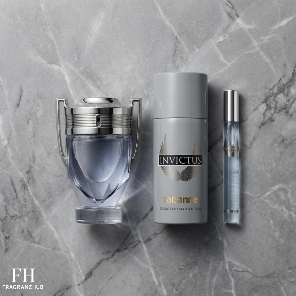Rabanne Set Invictus EDT 3pzs - Caballero