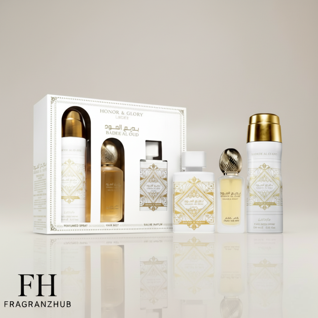 Lattafa Bade'e Al Oud Honor And Glory 3 Pcs Gift Set