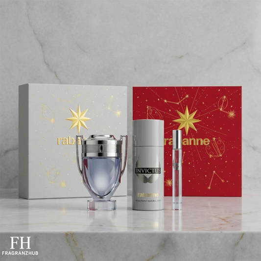 Rabanne Set Invictus EDT 3pzs - Caballero
