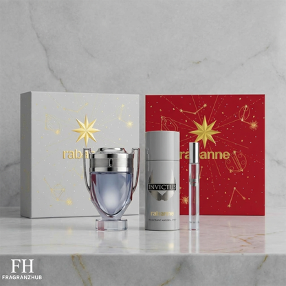 Rabanne Set Invictus EDT 3pzs - Caballero