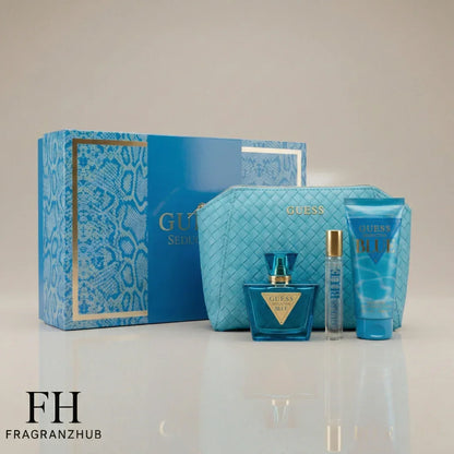 Guess Set Seductive Blue Women ( 4 Pc ) - FragranzHub
